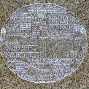 Royal Krona Swedish Lead Crystal Cheese Platter